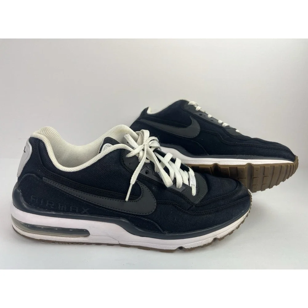 Nike Air Max LTD 3 TXT Size 12 Black White Anthracite Gum Denim 746379-001